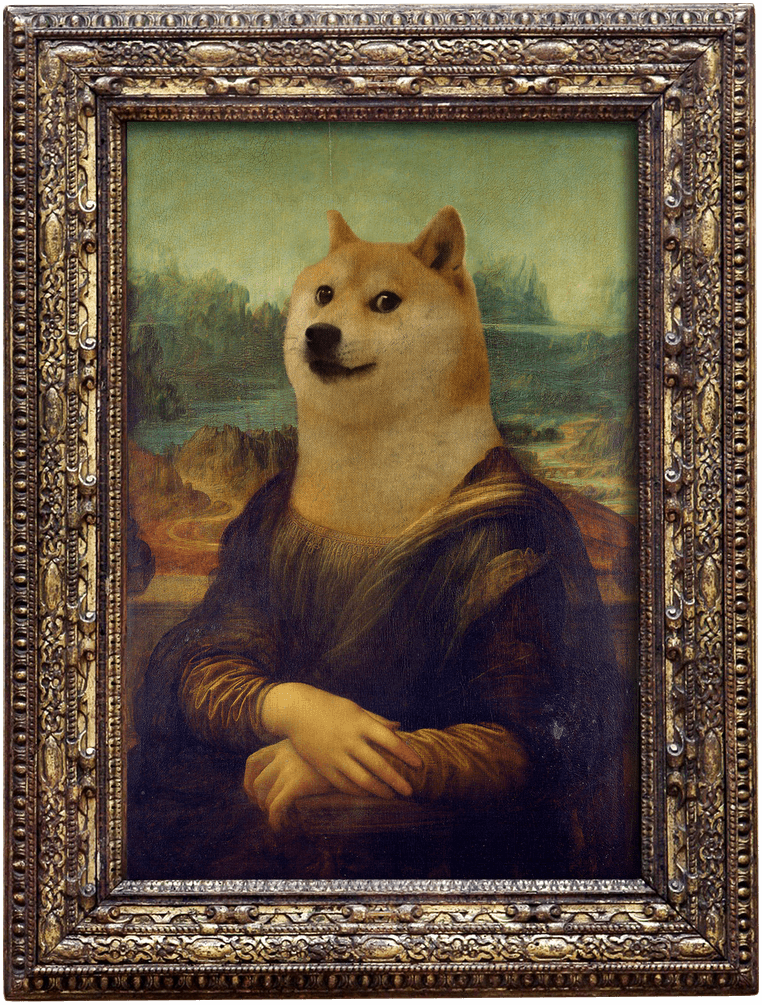 NFT Mona Lisa Shiba Photoshop