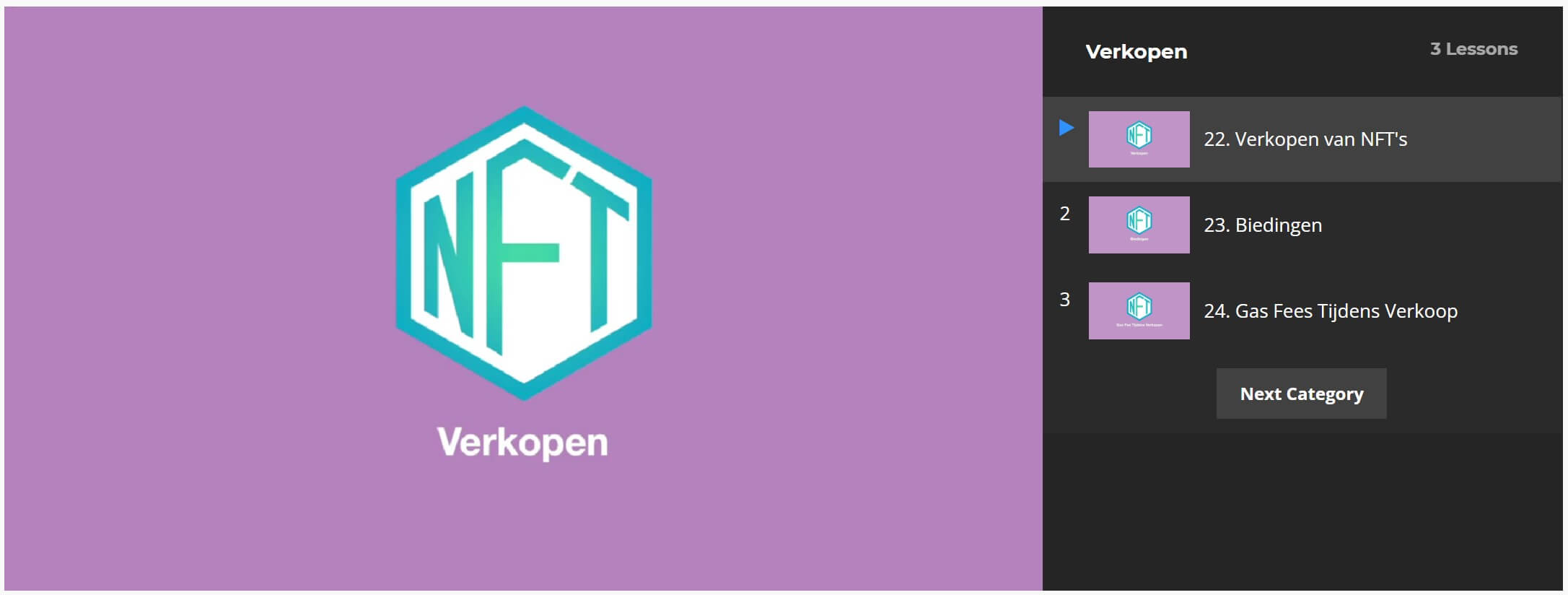 NFT Secrets module verkopen