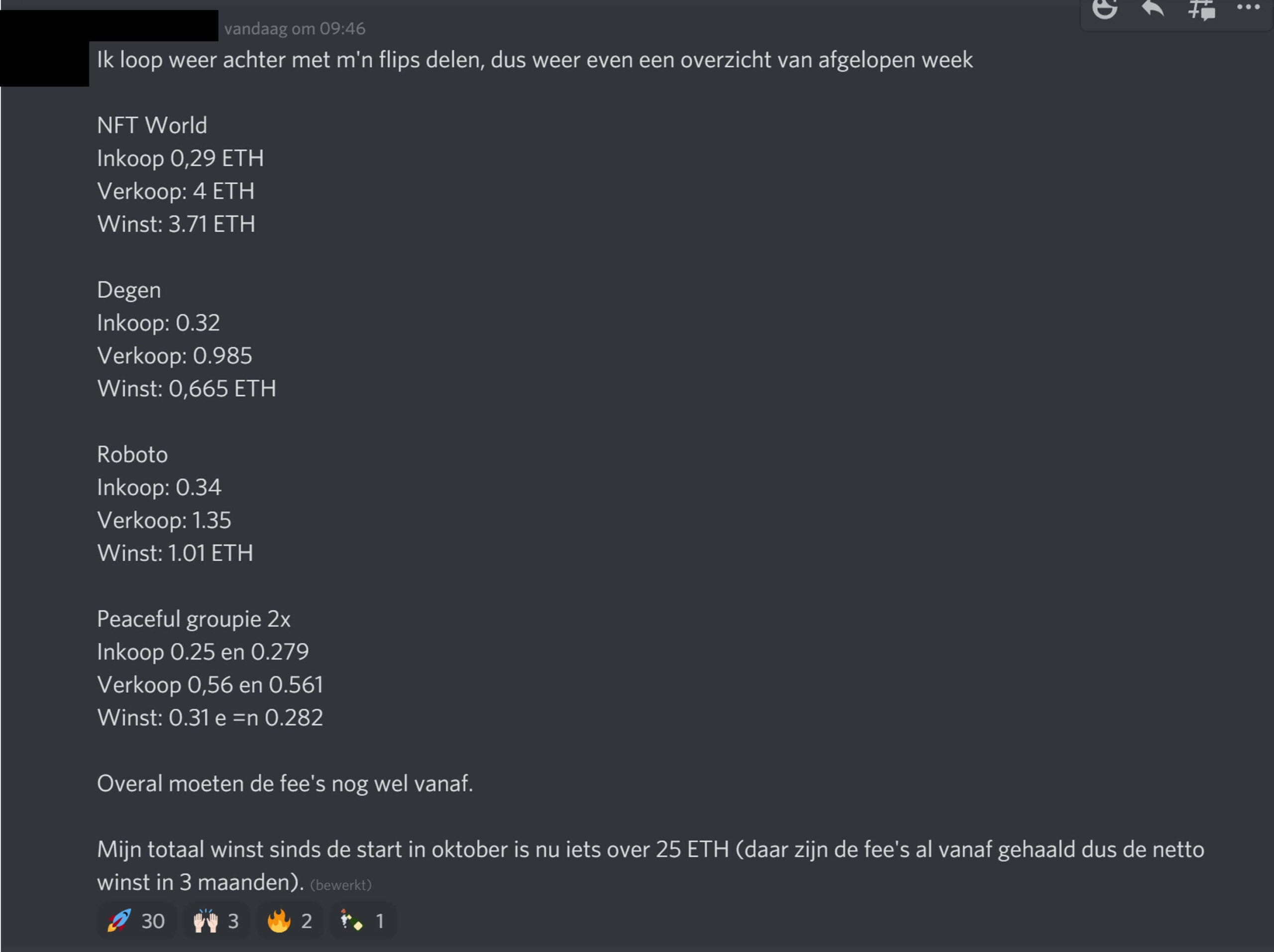 Succesvolle flips NFT Secrets
