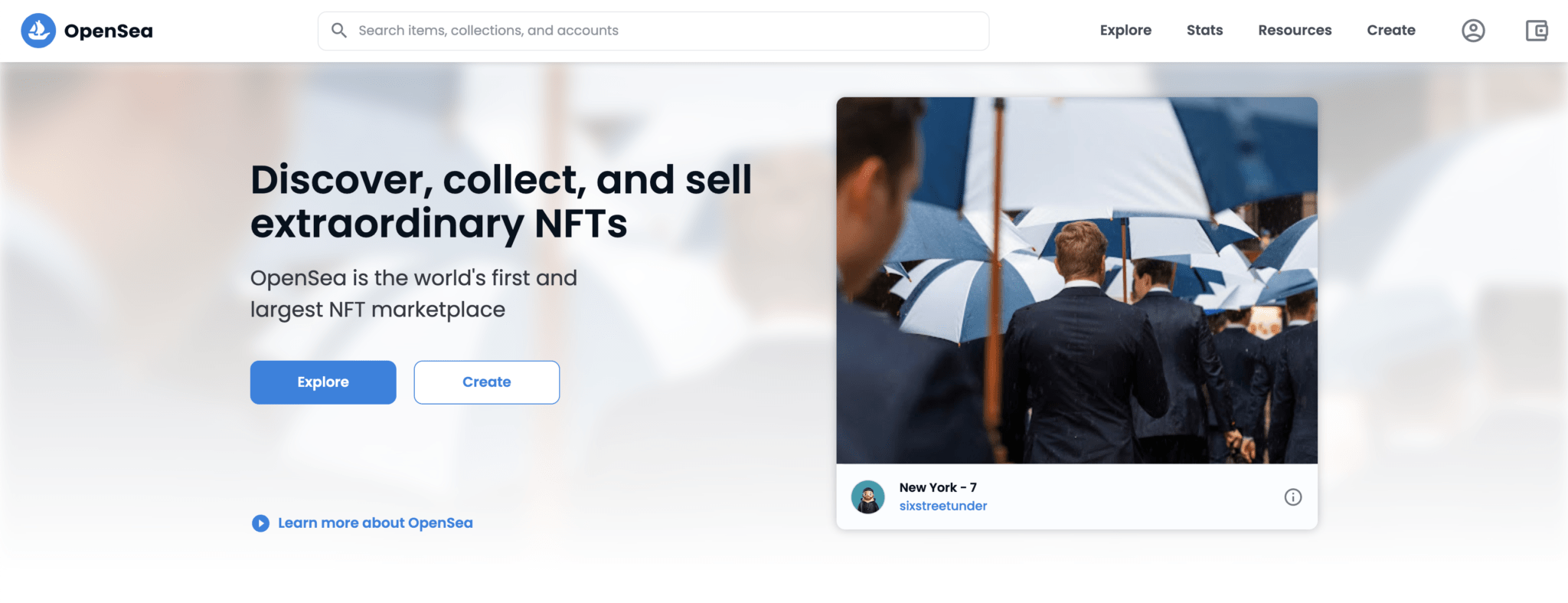 OpenSea NFT marktplaats OpenSea NFT marktplaats