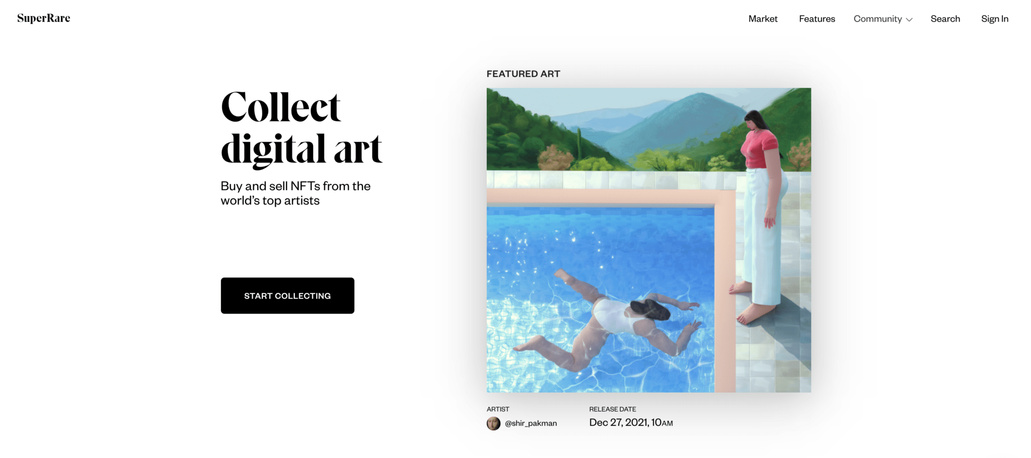 SuperRare NFT Marktplaats SuperRare NFT Marktplaats