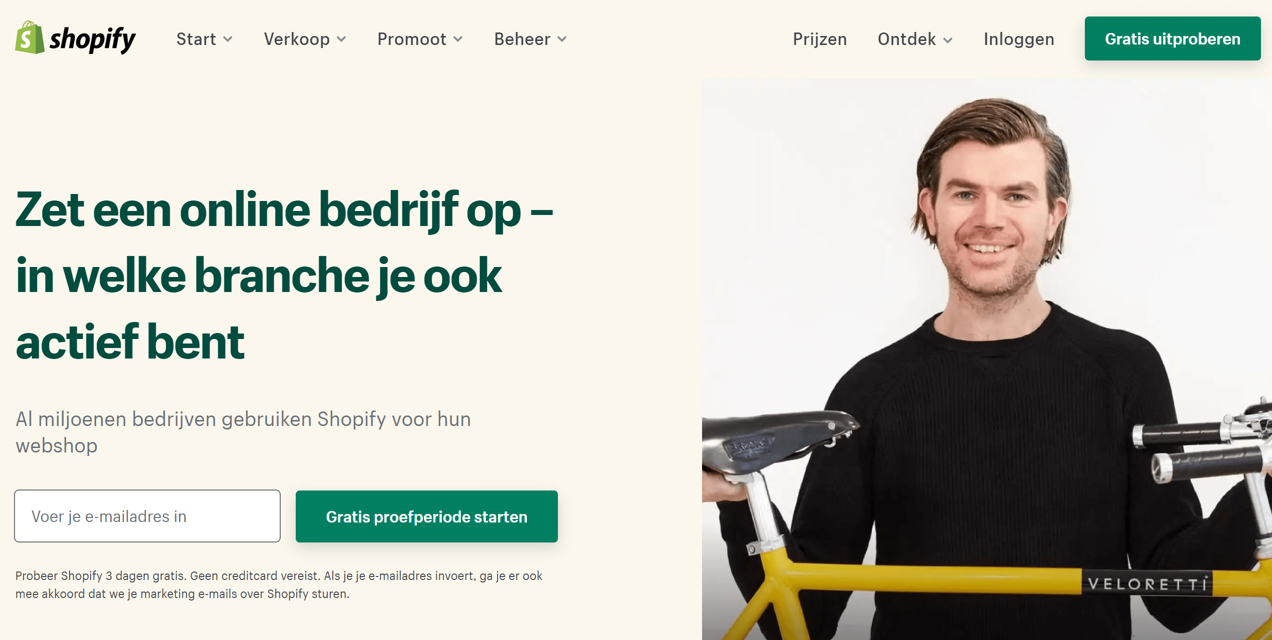 Shopify webshop maken