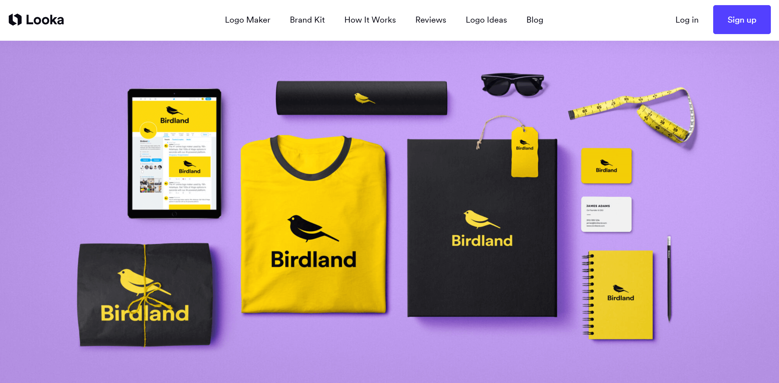 Looka AI design tool voor logo en huisstijl