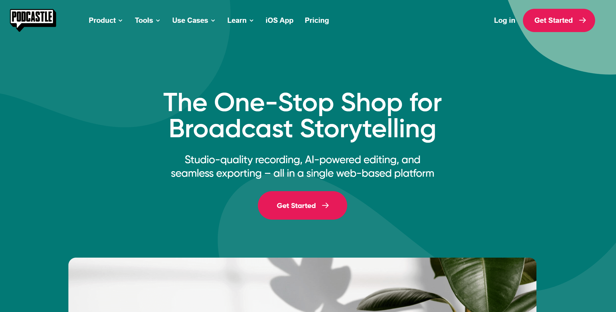 Podcastle AI tool website