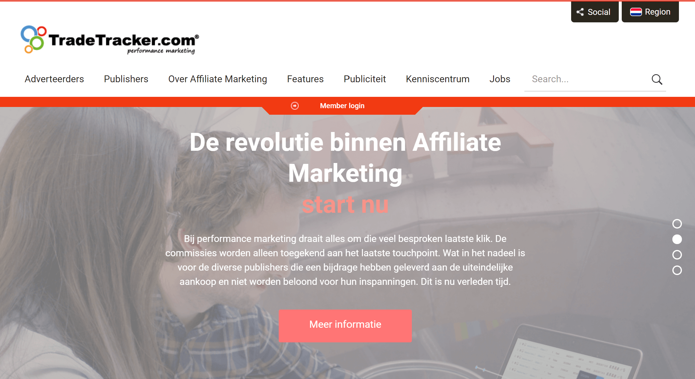 Tradetracker affiliate platform