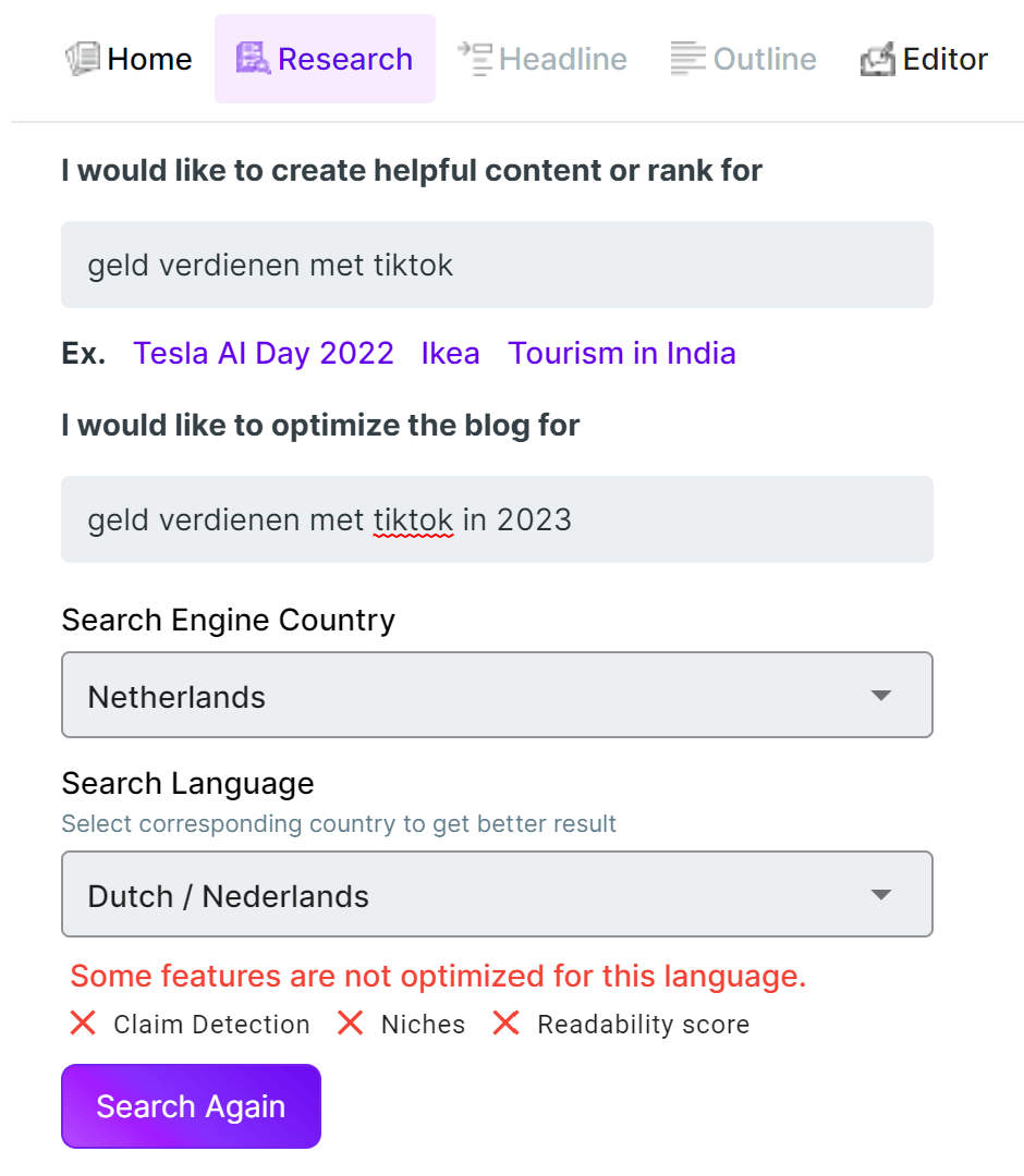 Onderzoek doen met LongShot voor een blog